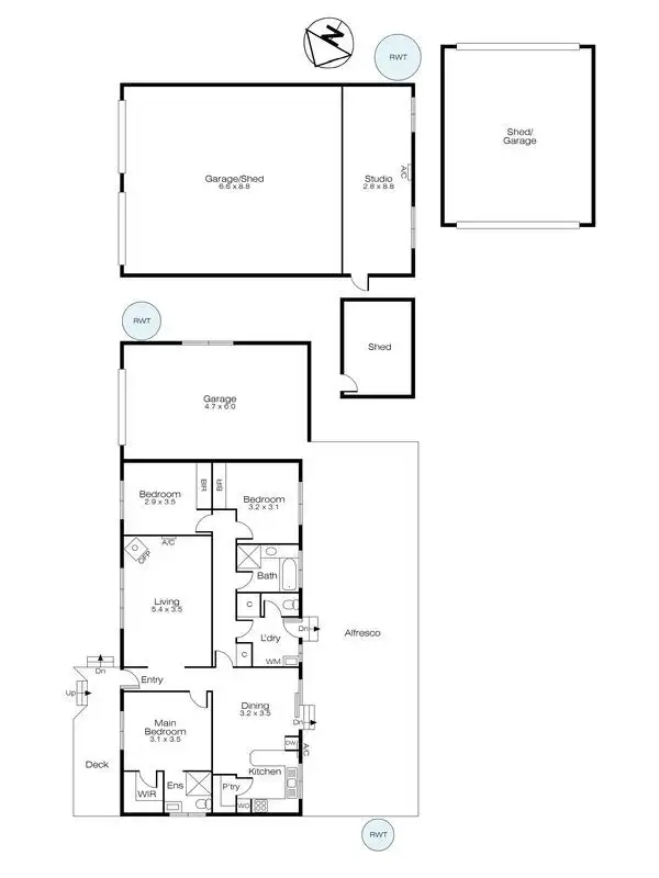 Floorplan of Homely house listing, 3 Woodlands Road, Enfield VIC 3352