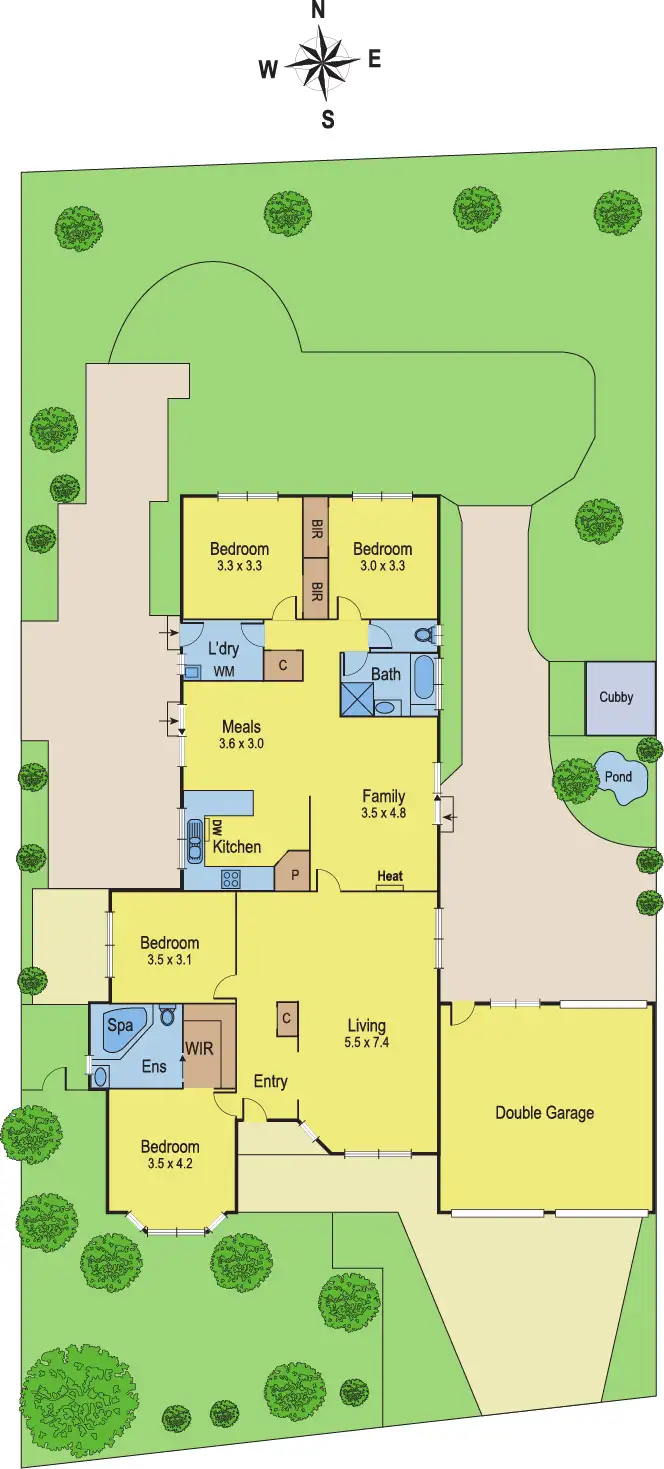 Floorplan of Homely house listing, 8 Maple Place, Waurn Ponds VIC 3216