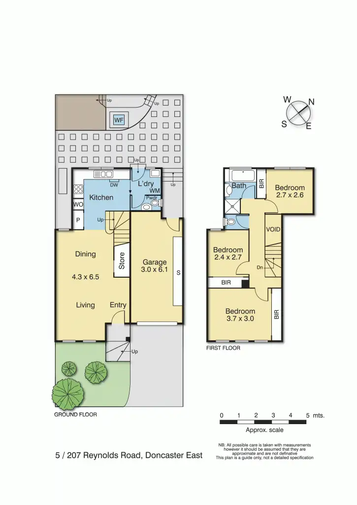 Floorplan of Homely townhouse listing, 5/207-209 Reynolds Road, Doncaster East VIC 3109