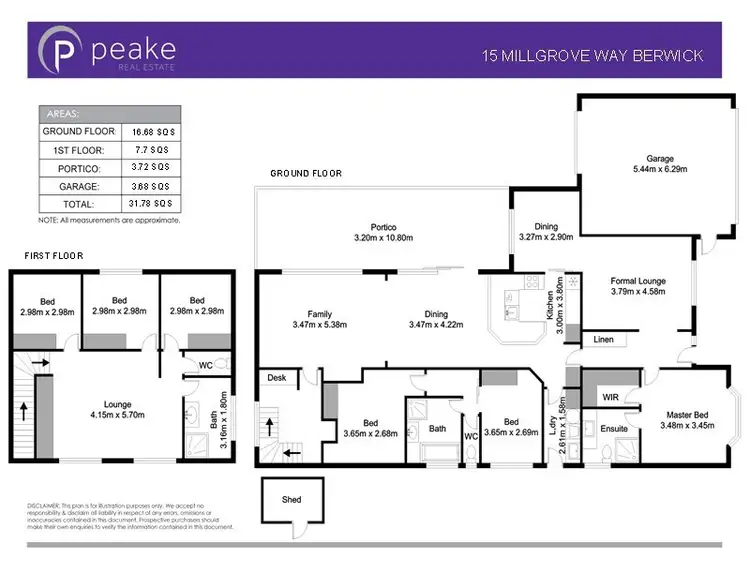 Floorplan of Homely house listing, 15 Millgrove Way, Berwick VIC 3806