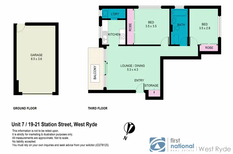 Floorplan of Homely unit listing, 7/19-21 Station Street, West Ryde NSW 2114
