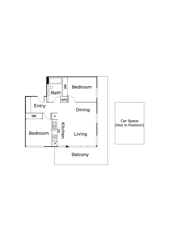 Floorplan of Homely apartment listing, 9/2 Crefden Street, Maidstone VIC 3012