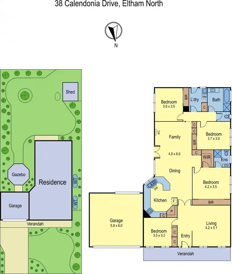 Floorplan of Homely house listing, 38 Calendonia Drive, Eltham North VIC 3095