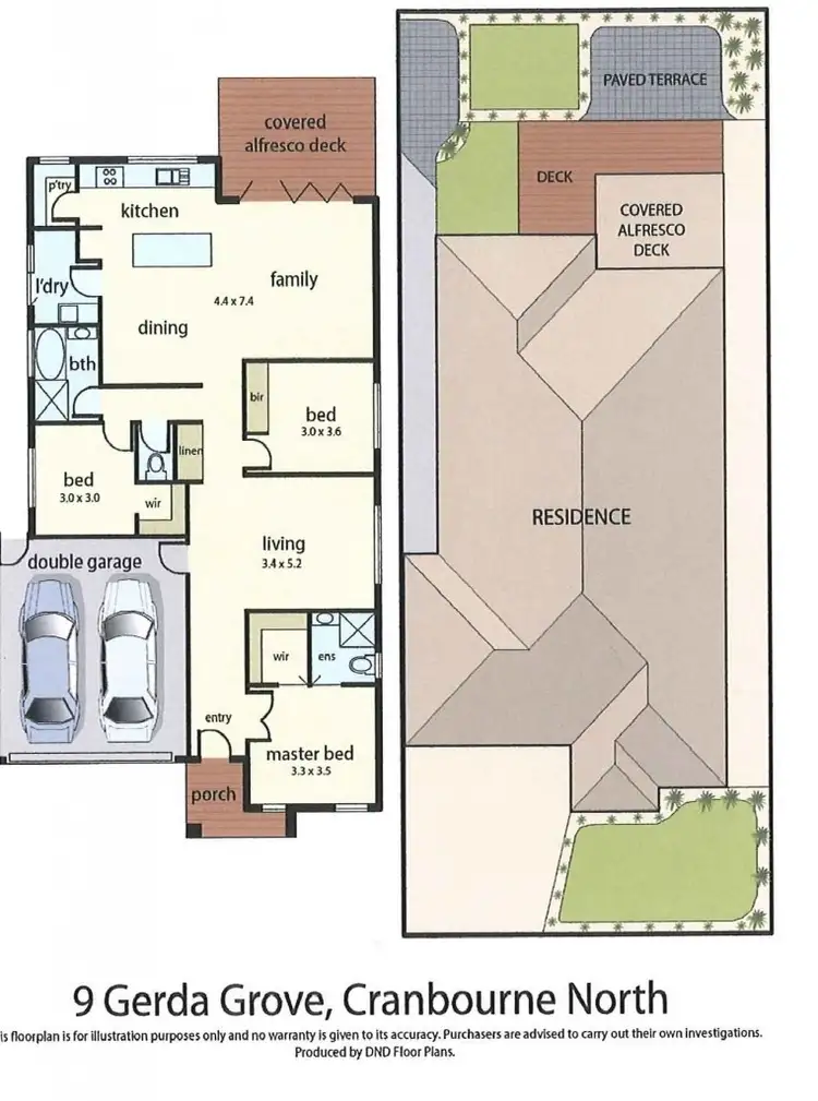 Floorplan of Homely house listing, 9 Gerda Grove, Cranbourne North VIC 3977