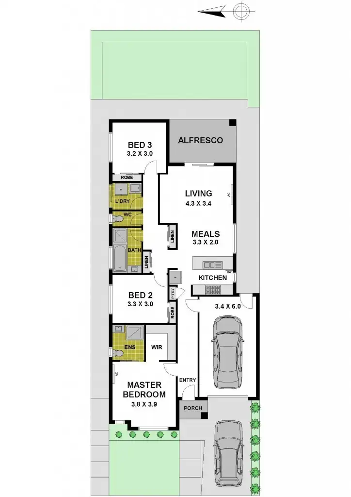 Floorplan of Homely house listing, 16 Scarlet Drive, Greenvale VIC 3059