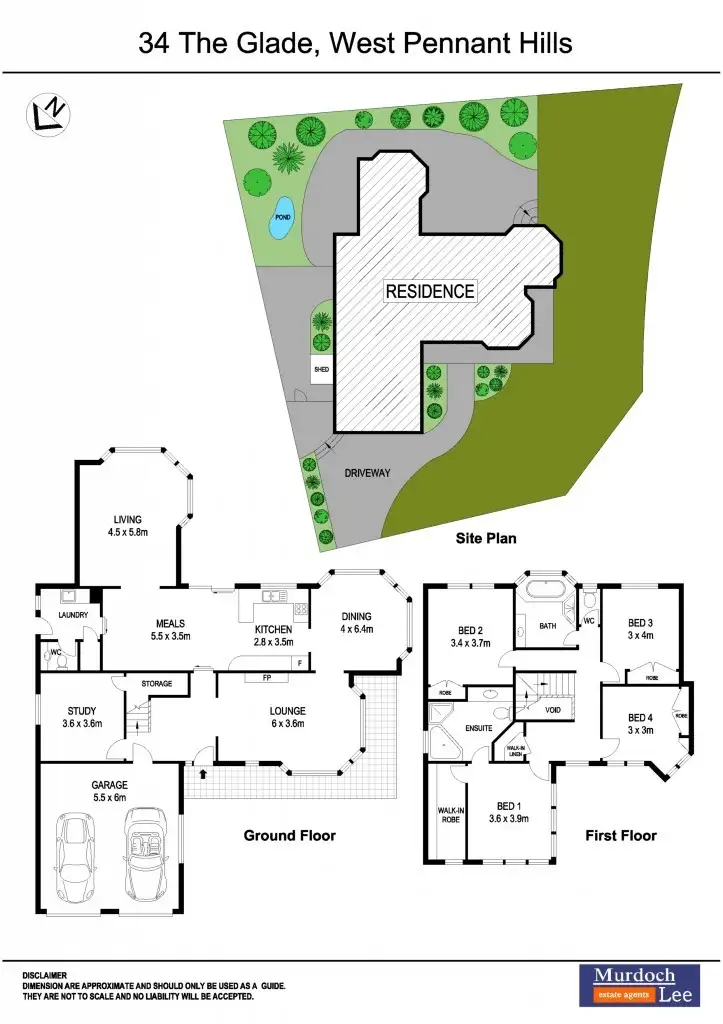 Floorplan of Homely house listing, 34 The Glade, West Pennant Hills NSW 2125