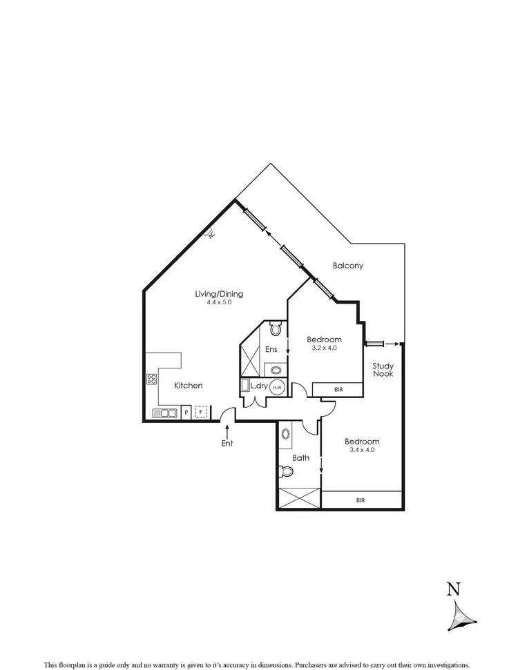 Floorplan of Homely apartment listing, 44/80 Balcombe Road, Mentone VIC 3194