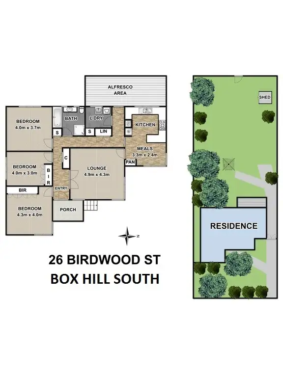 Floorplan of Homely house listing, 26 Birdwood Street, Box Hill South VIC 3128