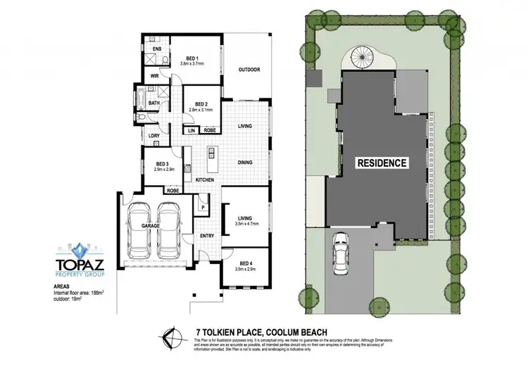 Floorplan of Homely house listing, 7 Tolkien Place, Coolum Beach QLD 4573