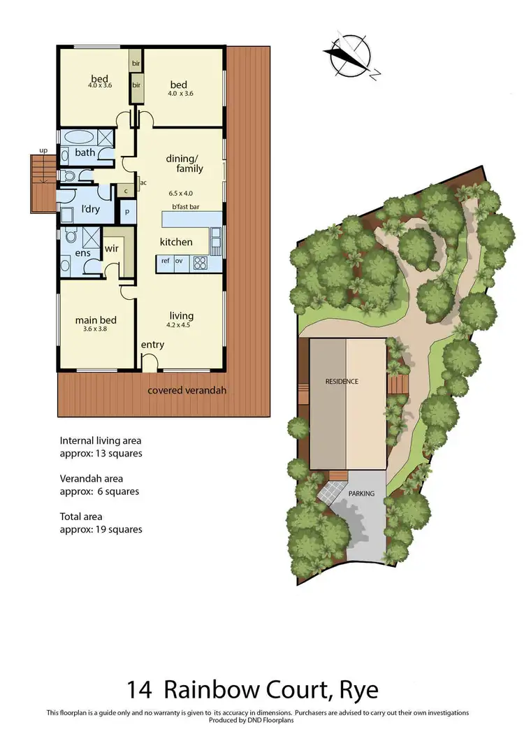 Floorplan of Homely house listing, 14 Rainbow Court, Rye VIC 3941