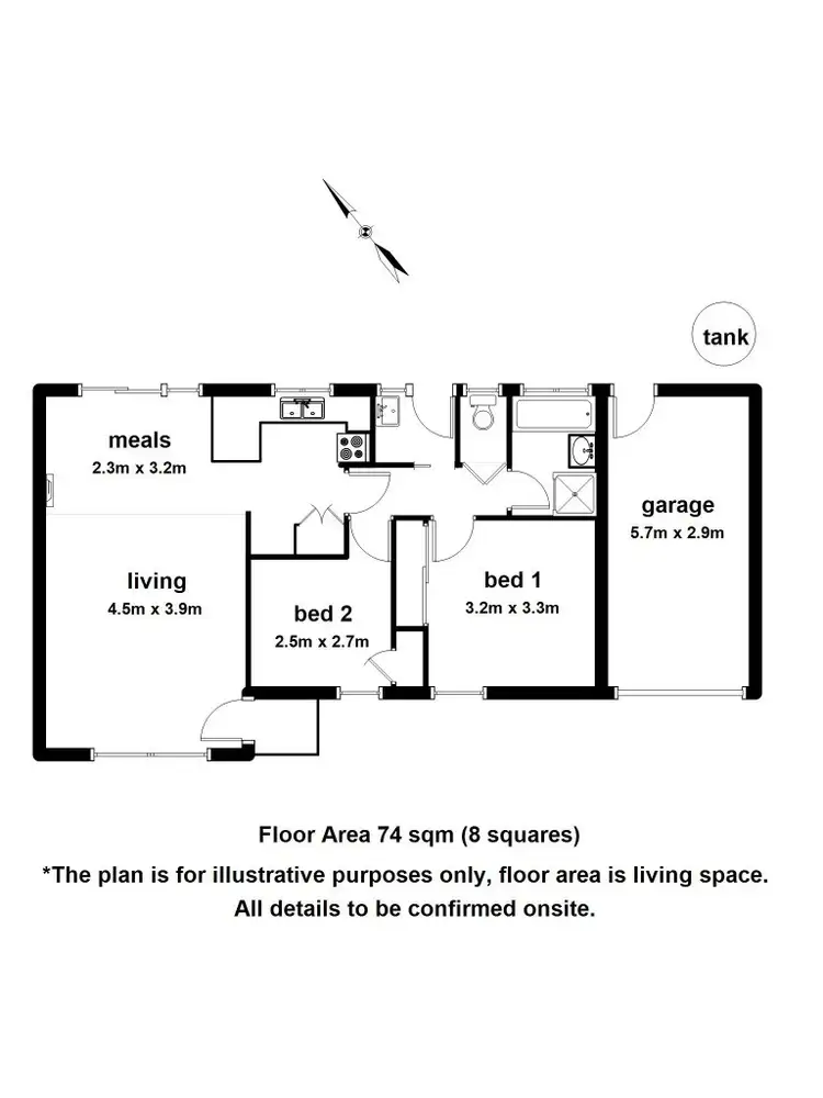 Floorplan of Homely unit listing, 3/13 Steel Street, Healesville VIC 3777