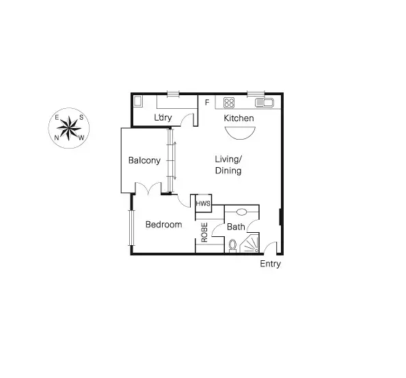 Floorplan of Homely house listing, 43/174 Esplanade East, Port Melbourne VIC 3207
