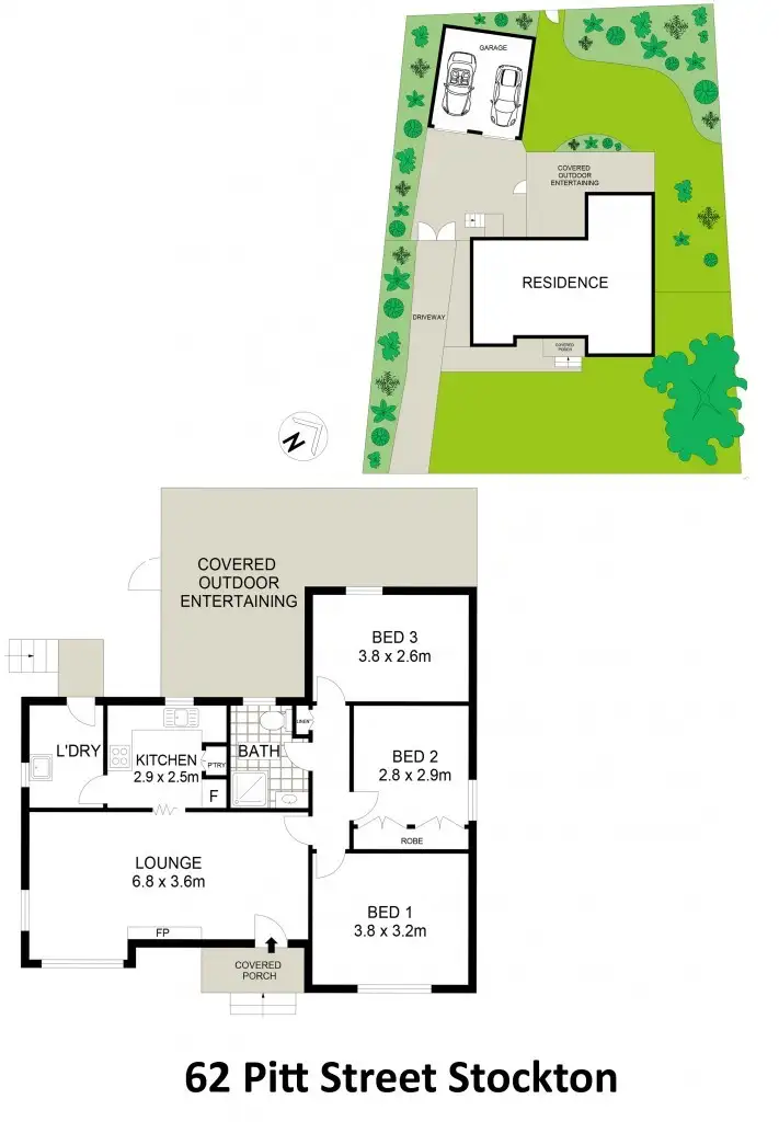 Floorplan of Homely house listing, 62 Pitt Street, Stockton NSW 2295