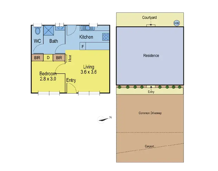 Floorplan of Homely unit listing, 4/198 Aberdeen Street, Geelong West VIC 3218