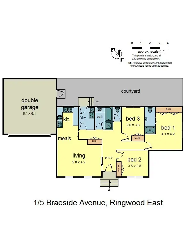 Floorplan of Homely unit listing, 1/5 Braeside Avenue, Ringwood East VIC 3135