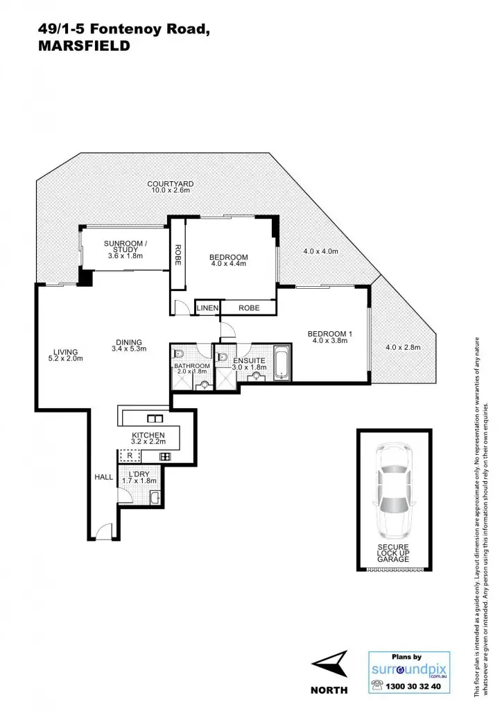 Floorplan of Homely unit listing, 49/1-15 Fontenoy Road, Macquarie Park NSW 2113