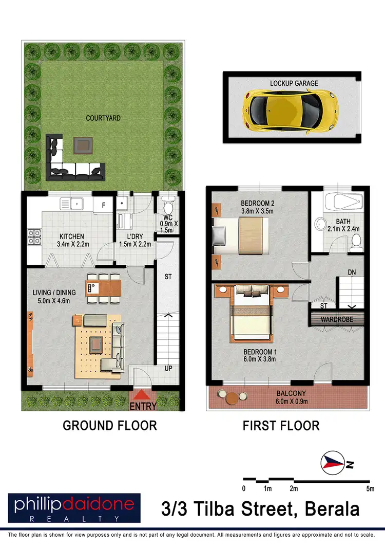 Floorplan of Homely townhouse listing, 3/3 Tilba Street, Berala NSW 2141