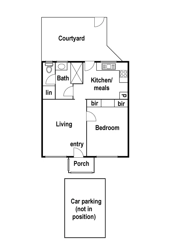 Floorplan of Homely unit listing, 4/2 Ashley Street, Reservoir VIC 3073