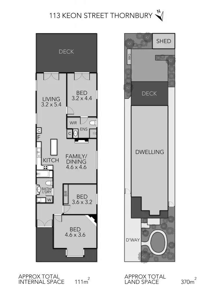 Floorplan of Homely house listing, 113 Keon Street, Thornbury VIC 3071