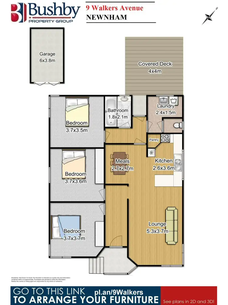 Floorplan of Homely house listing, 9 Walkers Avenue, Newnham TAS 7248