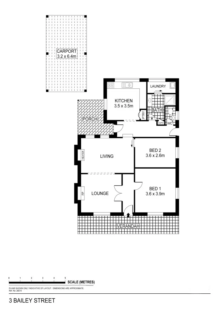 Floorplan of Homely house listing, 3 Bailey Street, California Gully VIC 3556