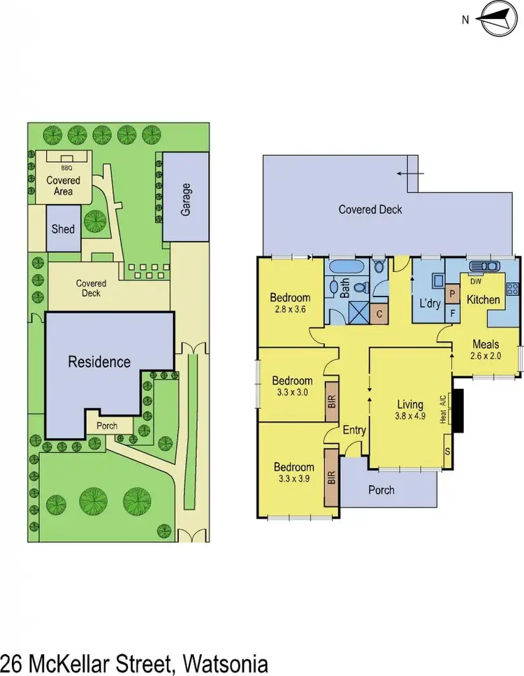 Floorplan of Homely house listing, 26 McKellar Street, Watsonia VIC 3087