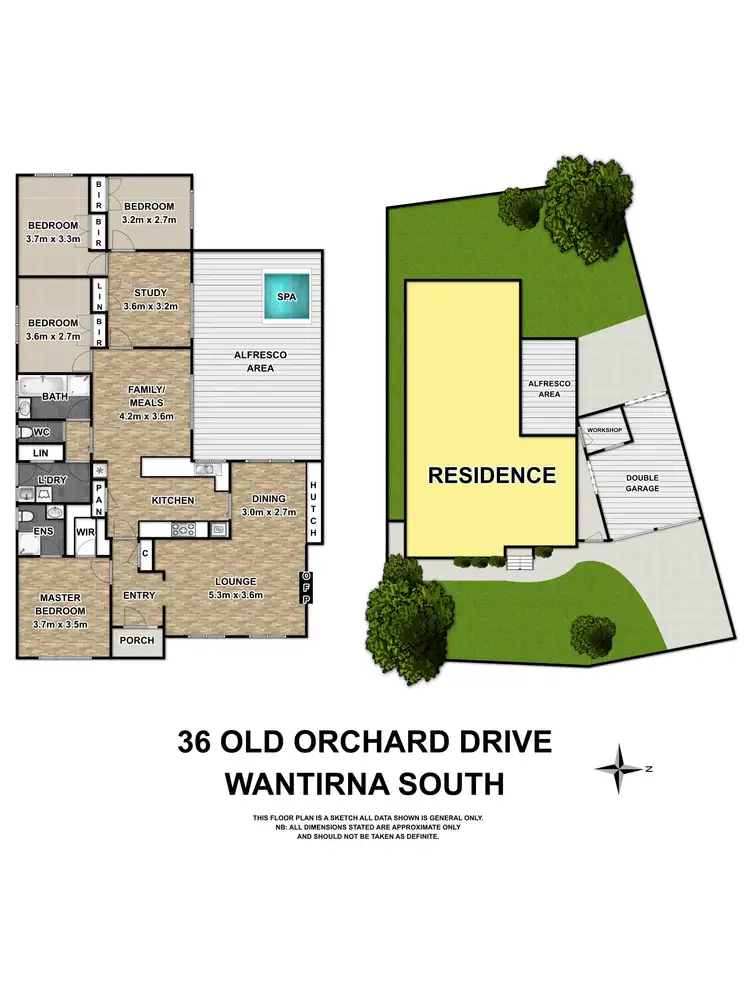 Floorplan of Homely house listing, 36 Old Orchard Drive, Wantirna South VIC 3152