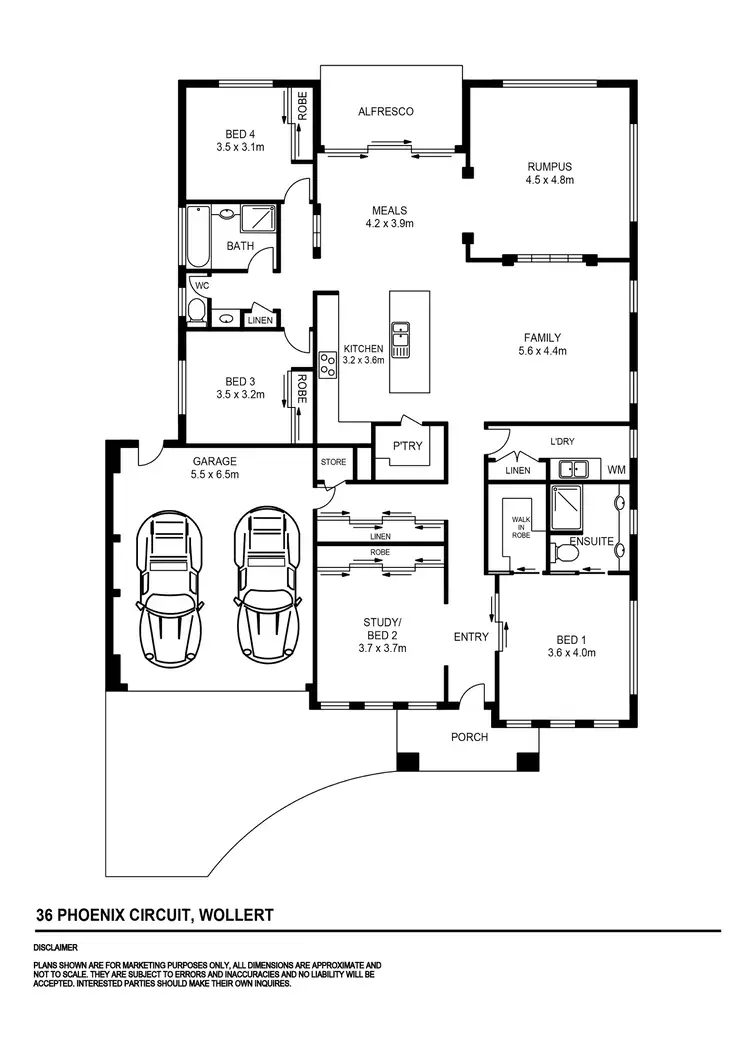 Floorplan of Homely house listing, 36 Phoenix Circuit, Wollert VIC 3750