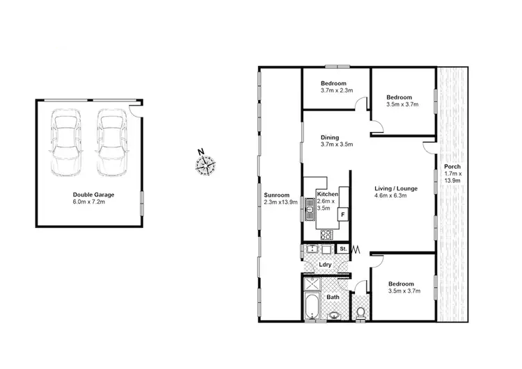 Floorplan of Homely house listing, 41 Leigh Crescent, Ulladulla NSW 2539