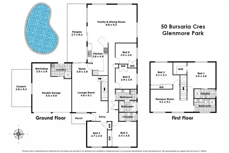 Floorplan of Homely house listing, 50 Bursaria Cres, Glenmore Park NSW 2745