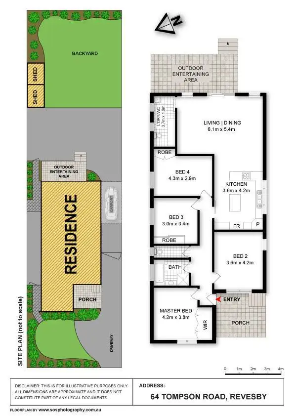 Floorplan of Homely house listing, 64 Tompson Road, Revesby NSW 2212