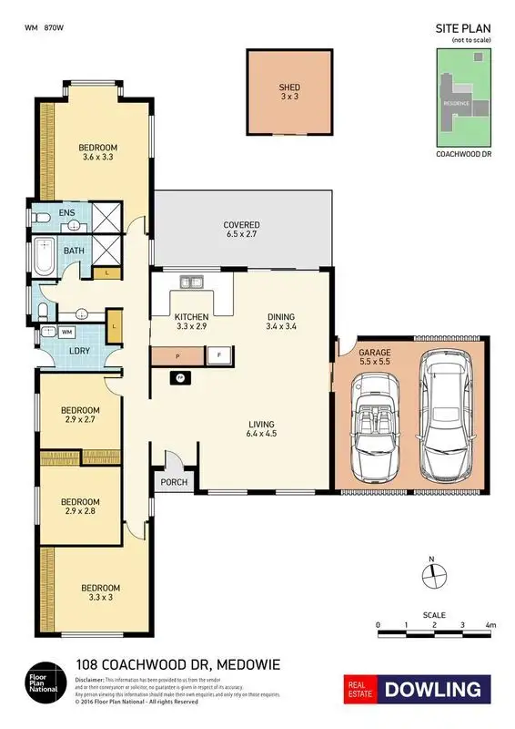 Floorplan of Homely house listing, 108 Coachwood Drive, Medowie NSW 2318