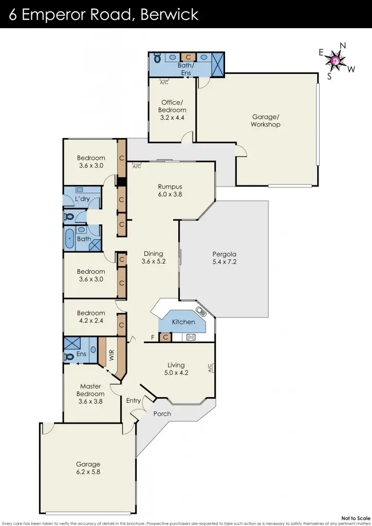 Floorplan of Homely house listing, 6 Emperor Road, Berwick VIC 3806