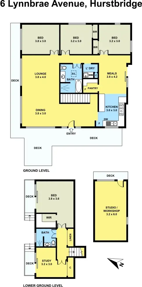Floorplan of Homely house listing, 6 Lynnbrae Avenue, Hurstbridge VIC 3099