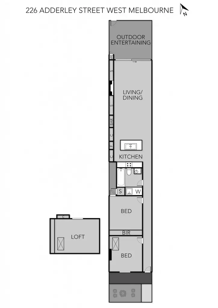 Floorplan of Homely house listing, 226 Adderley Street, West Melbourne VIC 3003