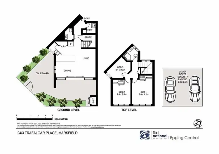 Floorplan of Homely townhouse listing, 24/3 Trafalgar Place, Marsfield NSW 2122