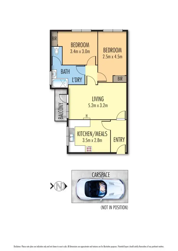 Floorplan of Homely apartment listing, 8/75 Edgar Street North, Glen Iris VIC 3146