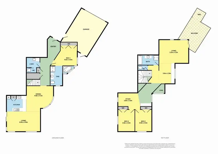 Floorplan of Homely townhouse listing, 1/221 The Esplanade, Torquay VIC 3228