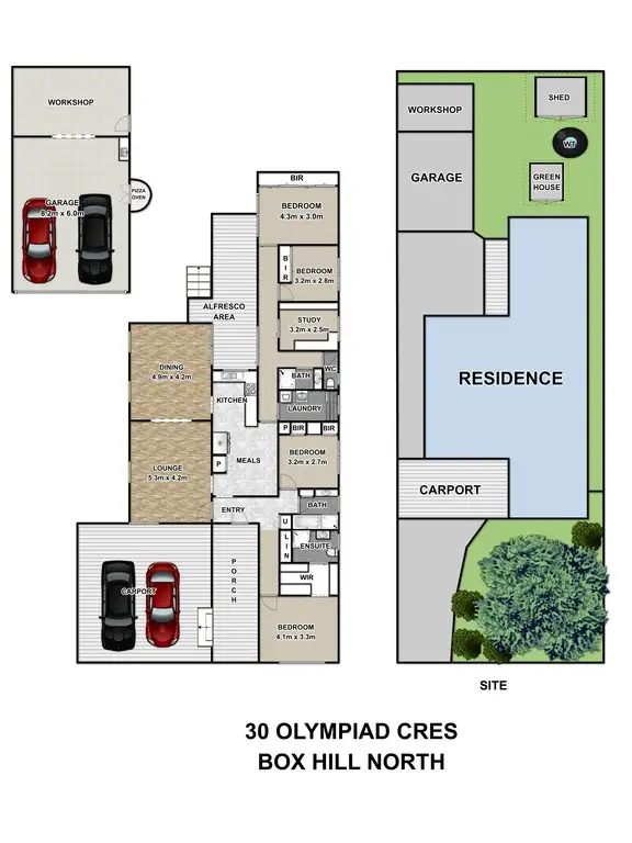 Floorplan of Homely house listing, 30 Olympiad Crescent, Box Hill North VIC 3129