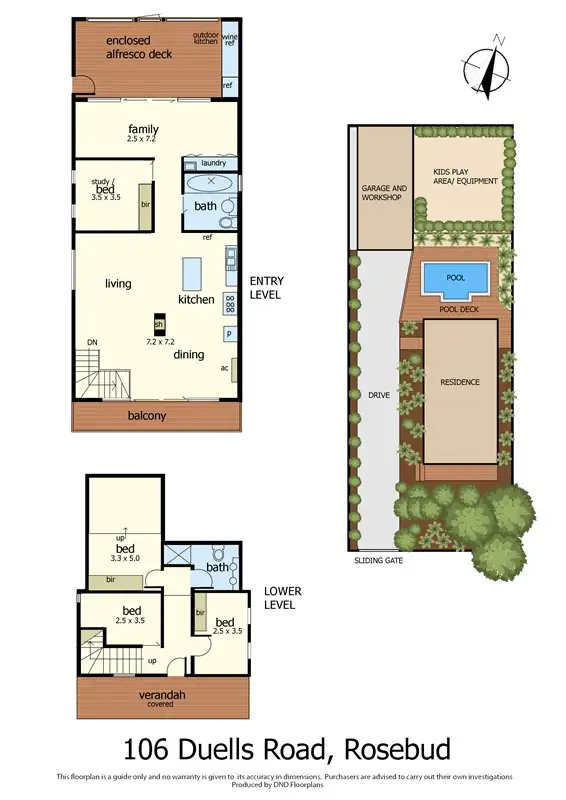 Floorplan of Homely house listing, 106 Duells Road, Rosebud VIC 3939