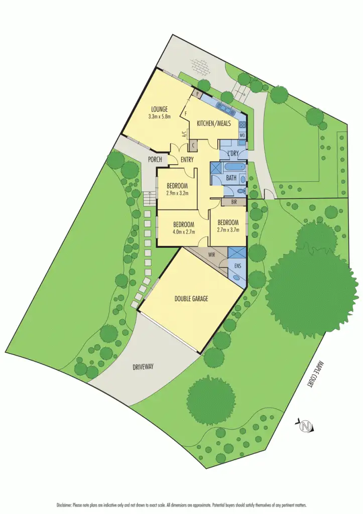 Floorplan of Homely unit listing, 1 Grange Park Avenue, Doncaster VIC 3108