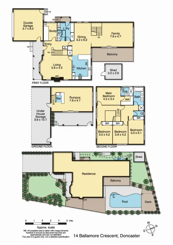 Floorplan of Homely house listing, 14 Ballamore Crescent, Doncaster VIC 3108