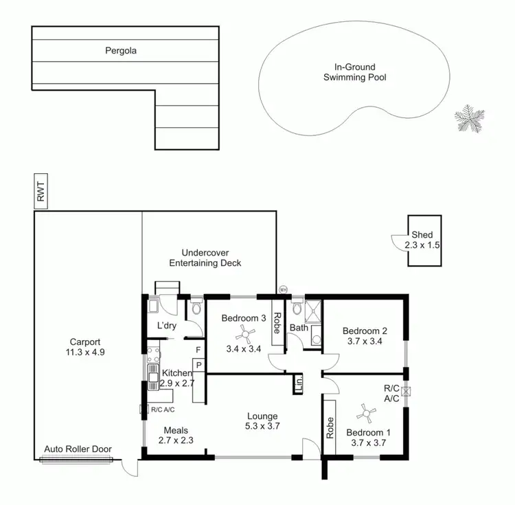 Floorplan of Homely house listing, 16 Mettika Avenue, Ingle Farm SA 5098