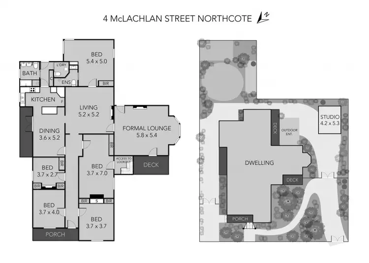 Floorplan of Homely house listing, 4 Mclachlan Street, Northcote VIC 3070