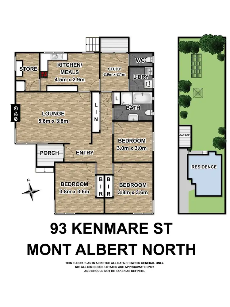 Floorplan of Homely house listing, 93 Kenmare Street, Mont Albert North VIC 3129