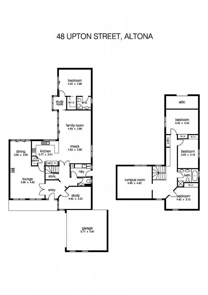 Floorplan of Homely house listing, 48 Upton Street, Altona VIC 3018