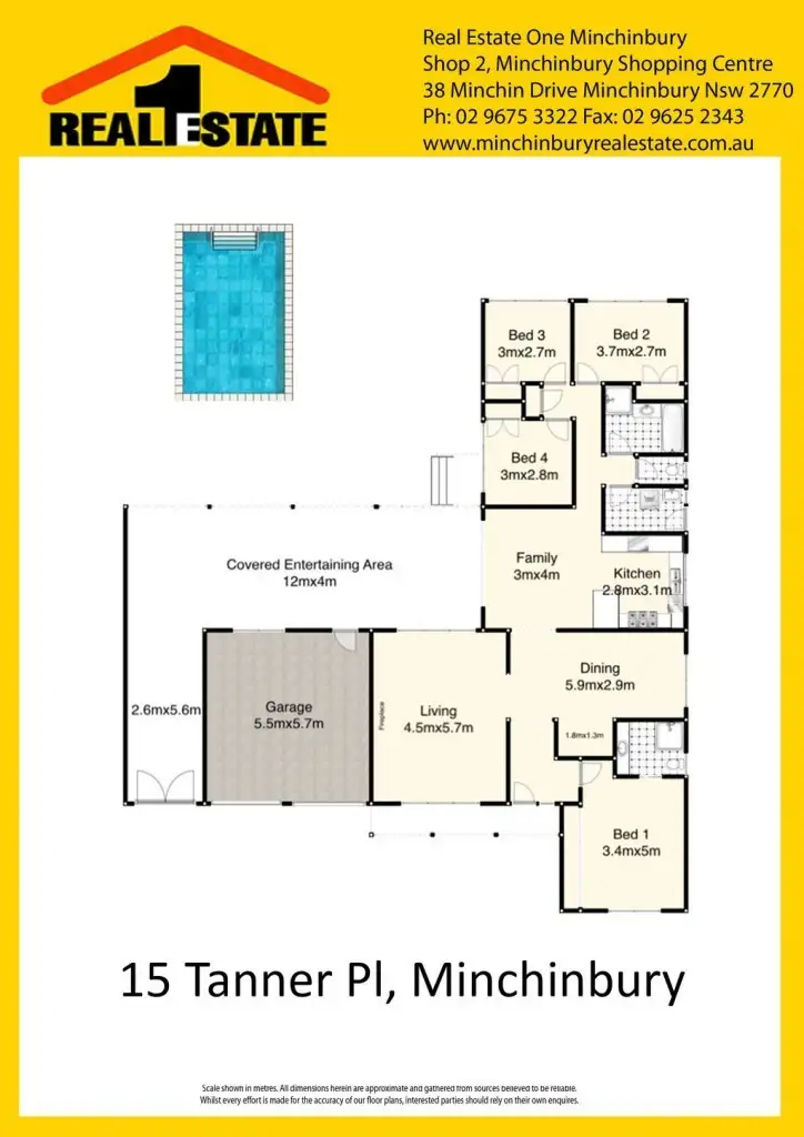 Floorplan of Homely house listing, 15 Tanner Place, Minchinbury NSW 2770
