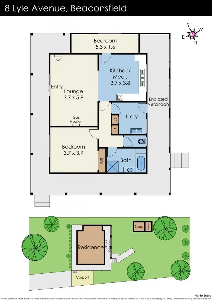 Floorplan of Homely house listing, 8 Lyle Avenue, Beaconsfield VIC 3807
