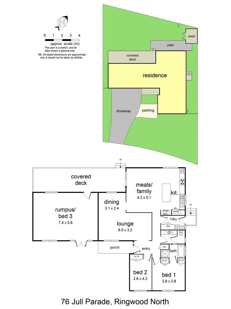 Floorplan of Homely house listing, 76 Jull Parade, Ringwood North VIC 3134