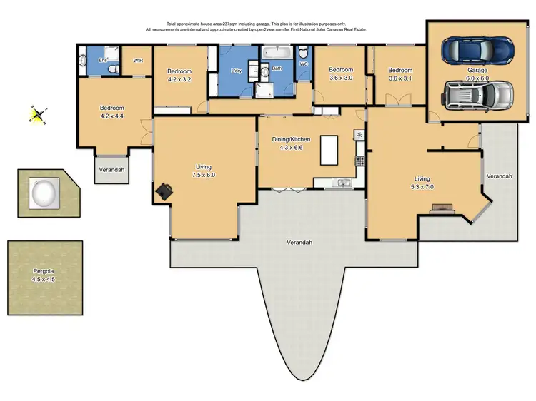 Floorplan of Homely rural property listing, 59 Hollams Road, Mansfield VIC 3722